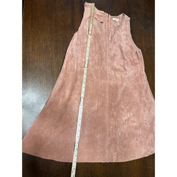 Umgee Faux Suede Dress Women Medium Indie Boho Western Festival Aztec Light Twee - Picture 6 of 9